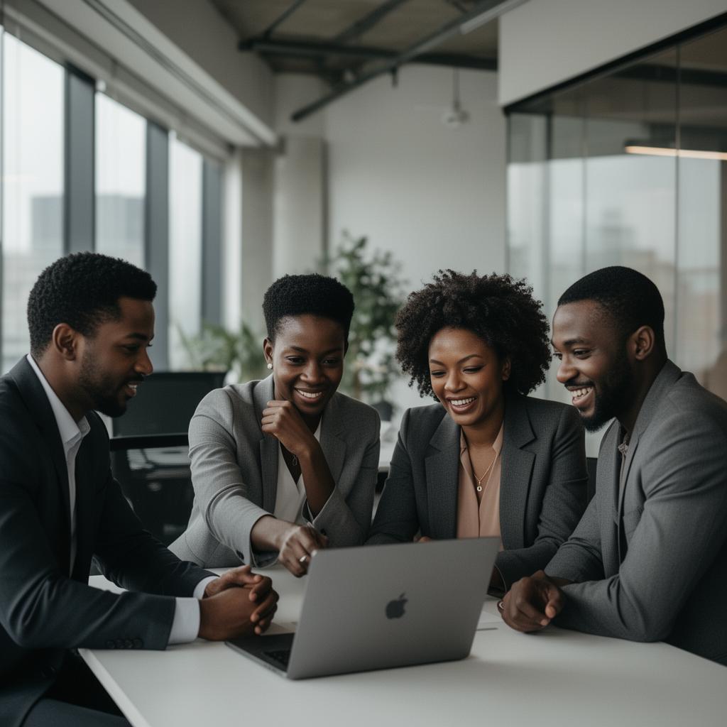 Group of Black professionals collaborating